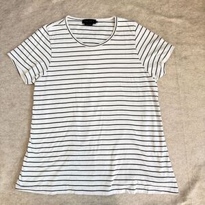 Hatch Luxe Nursing Tee Women’s S (size 1) Cream Black Stripe Organic Maternity